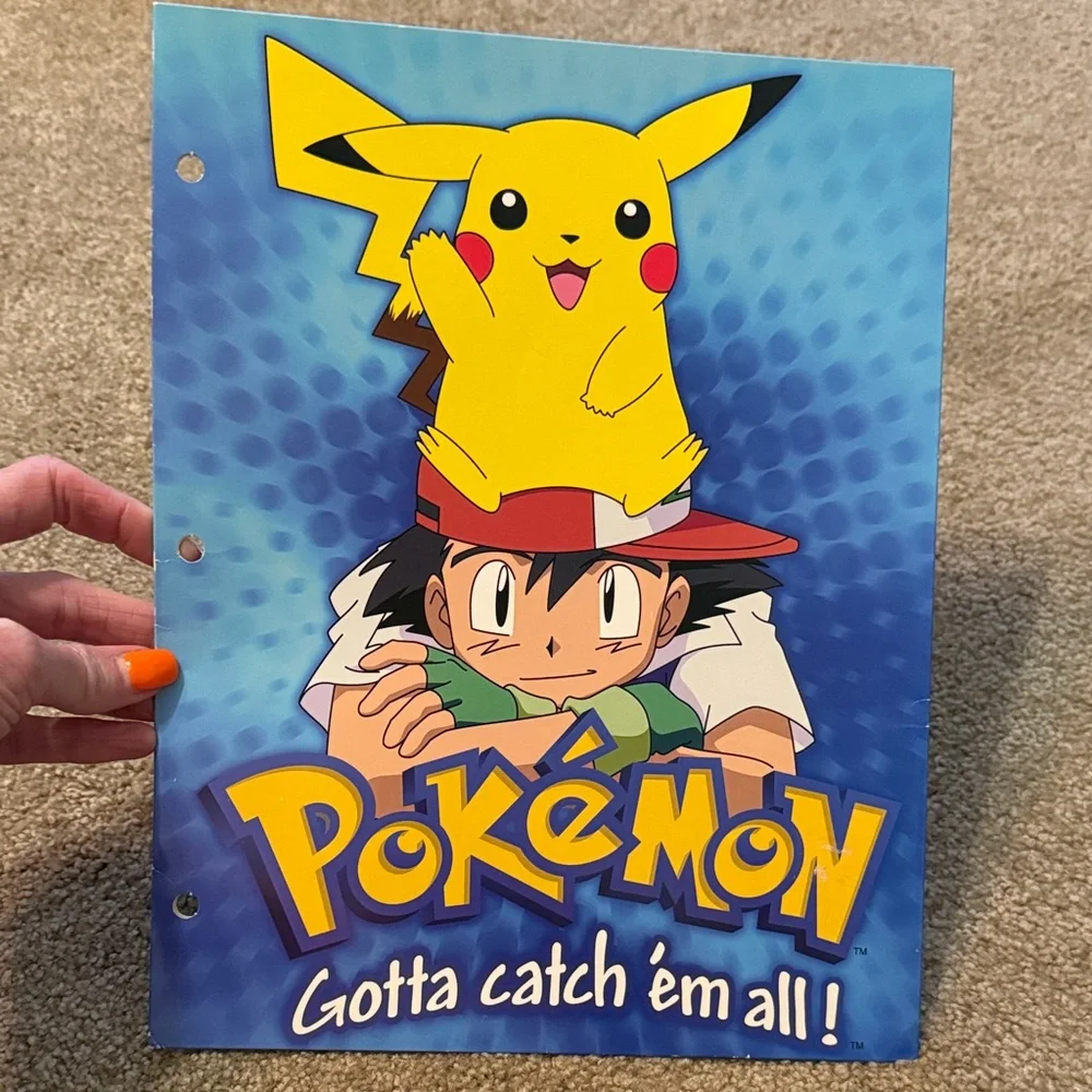 Pokemon Blue and Yellow Binder Gotta catch ‘em all! Official Nintendo licensed